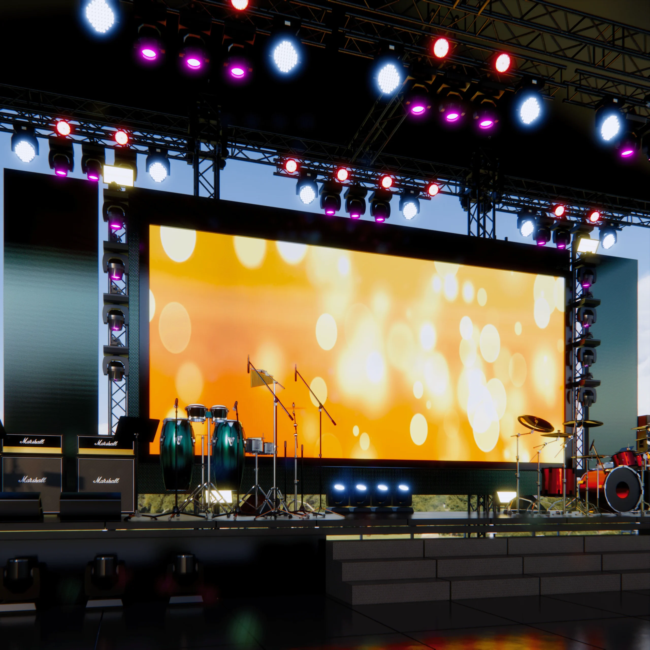 painel de led para evento